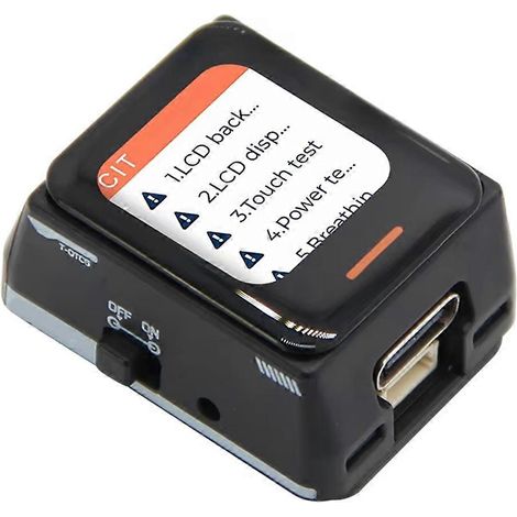 Placa de desarrollo T-QTC6 ESP32-C6 con pantalla LCD táctil de 0,85 pulgadas, WiFi 6 y módulo inalámbrico Bluetooth 5 con gestión de energía. (1/5)