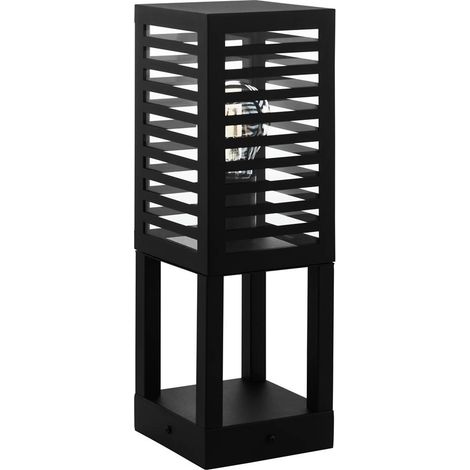 Piantana Esterno Contemporaneo Alamonte 3 Alluminio Nero E27 (1/3)