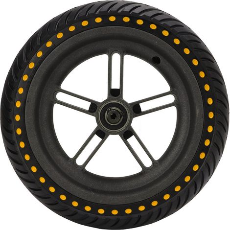 Pneu arrière pour trottinette électrique Xiaomi M365, 1S, Lite - Roue de rechange en caoutchouc alvéolé jaune (1/5)