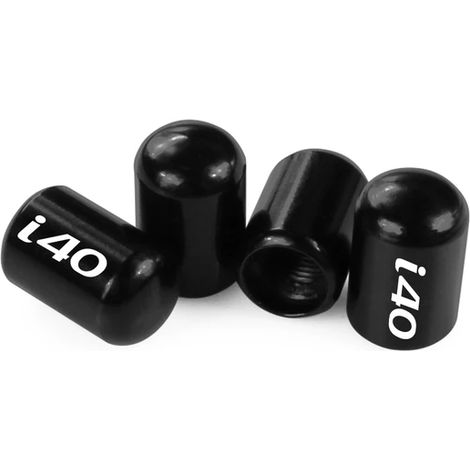 (Noir - Pour I40) Bouchons de valve de pneu antivol compatibles avec Tucson, I10, I20, Ix25, I40, Ix55, Kona, Ioniq, Creta, Equus - Accessoires auto extérieurs (1/5)
