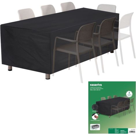 Copertura Telo Proteggi Tavolo con Corda Regolabile 200 x 120 x 80 cm