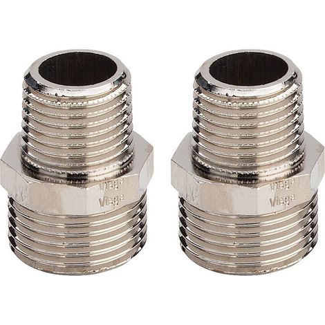 Adaptersatz 1022.6 in G1/2 Messing vernickelt (1/2)