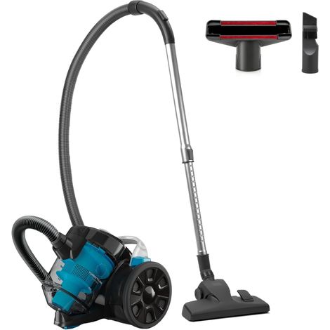 Aspirateur sans Sac BXVML701E 700W 18kPa Technologie Cyclonique Filtre HEPA13 Lavable Réservoir 2L Rayon d'action 8m Tête All-Rounder Accessoires Inclus (1/5)