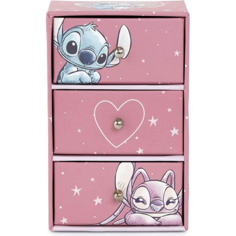 Boite de rangement 9.5x7x15 cm - Stitch & Angel (Lilo & Stitch)