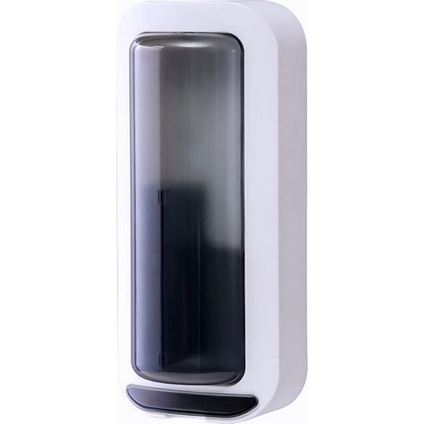 Boîte de rangement murale pour baguettes, boîte d'égouttage pour baguettes, boîte de rangement pour pailles, cuillères, couteaux et fourchettes (gris) (1/5)