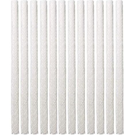 12PCS noyau d'huile, fibre de verre Tiki Wick torche de remplacement en fibre de verre Tiki pour extérieur Tiki patio éclairage lampe de jardin