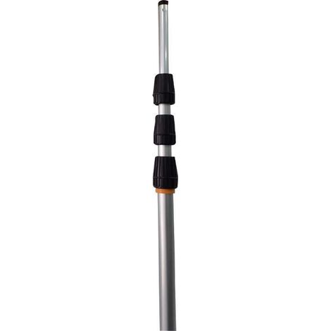 Asta allungabile in alluminio telescopica 8 mt con manico ergonomico con deragnatore grande incluso (1/3)
