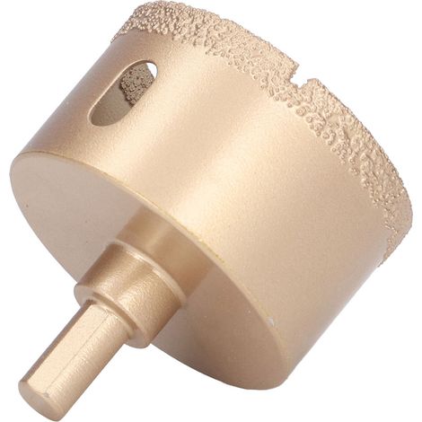 Foret Diamanté pour Céramique et Verre, Tige Triangle 60mm, Mèche à Queue Carrée en Acier