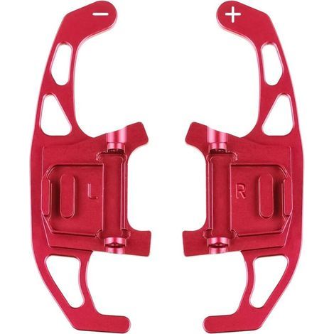 Satz mit 2 Schaltwippen aus Aluminiumlegierung für VW Golf GTI R R-line GTD GTE MK7 7 Polo GTI 2014-2019 (rot)