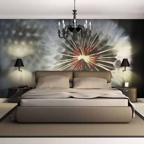 Papier peint couette boule pissenlit - 250 x 193 cm