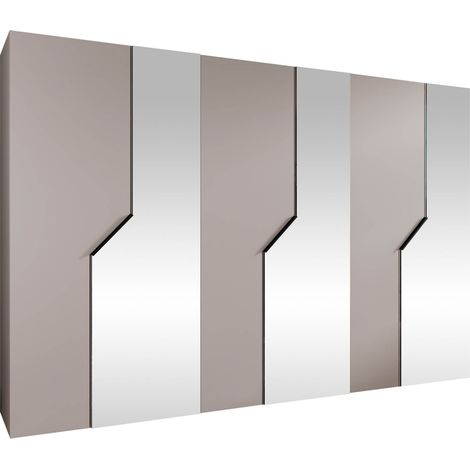 Armario Hartford 599, Cachemira, 202x300x52cm, Puertas de armario: Con bisagras, Número de estantes: 0 (1/5)
