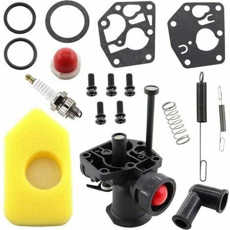 Kit carburateur pour tondeuse à gazon, ressort de régulateur 691859 692211, diaphragme 795083 495770, Briggs & Stratton 499809 498809A 494406 et filtre à air 698369-AquaForge (1/5)