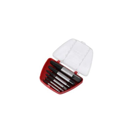 Extractor de tornillos, juego de 5 extractores de tornillos para tornillos y pernos dañados, acero cromo vanadio, juego de extractores de espárragos - Crezuo