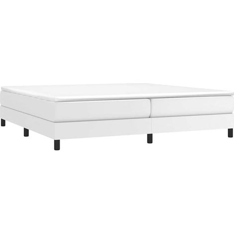 Boxspringbettgestell Weiß 200x200 cm Kunstleder vidaXL