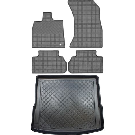 Set di tappetini in gomma per auto e tappetino per bagagliaio per Audi Q5 II FY SUV (5 porte) dal gennaio 2017 (1/5)