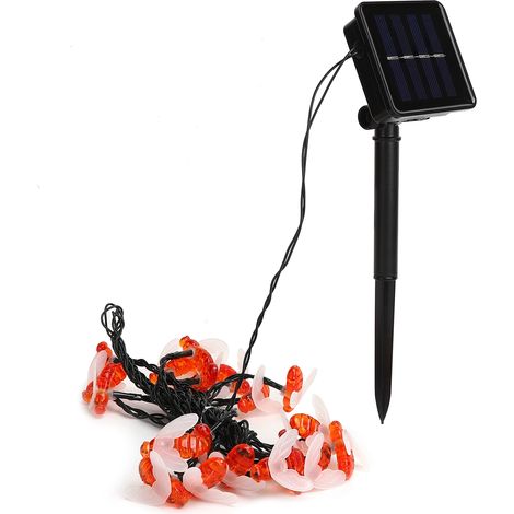 m lange Solar-Lichterkette mit Bienenmotiv, Außenbeleuchtung, 8 Modi, warmes Licht für Garten und Terrasse (1/5)