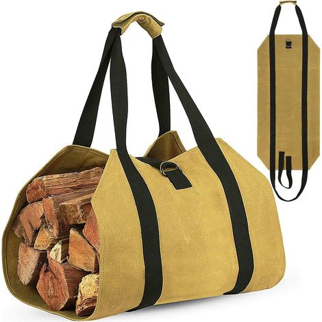 Bolsa de madera impermeable, bolsa de madera, plegable, portátil, resistente al desgaste, impermeable con mango antideslizante, ideal para acampar en la playa (1/5)