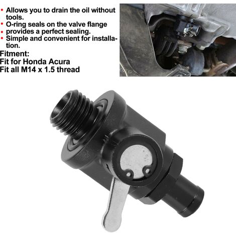 Motorteile, Motorölablassventil, Ablassventil, passend für Honda und Acura, kompatibel mit allen M14x1,5 Motorgewinden. (1/5)