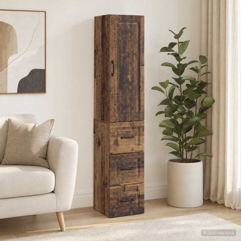 vidaXL Ensemble de Meubles 2 pcs Bois ancien 33 x 34,5 x 87 cm (1/5)