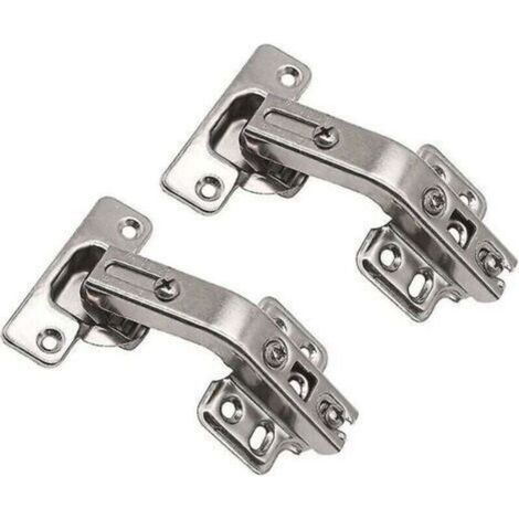 135 Degree Angle Kitchen Cabinet, Folding Cupboard, Folding Door Hinge and Screw Combination (2pcs Silver) (1/5)