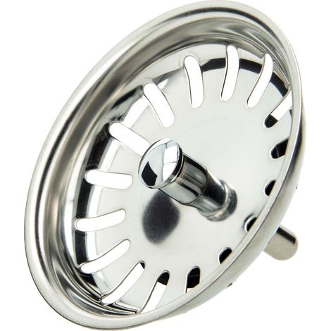 tecuro Siebkörbchen Siebkorb Ø 81 mm mit Metall-Führungsstange 8 mm und Kugel (1/5)