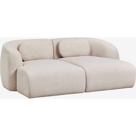 Sofá modular chaise longue de 2 piezas en chenilla Coquette SKLUM       