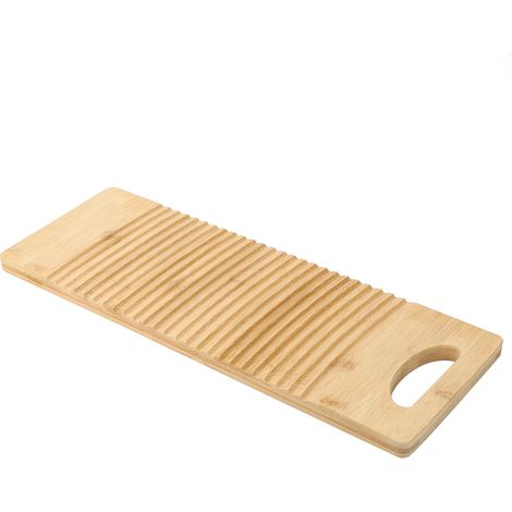 Planche à laver en bois épais pour la maison, outils et accessoires de nettoyage du linge (1/5)