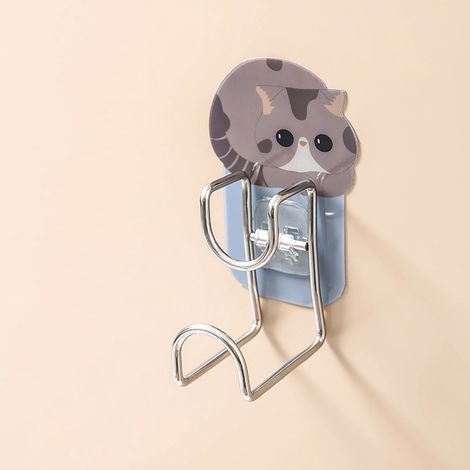 Support Pour Serviettes - Sans Perçage - Adhésif Fort - Pour Carrelage Verre Miroir Acier Inoxydable - 12,4 x 6 x 5,3 cm - 1 Pièce (1/3)