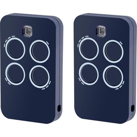 Confezione da 2 telecomandi di ricambio per apriporta da garage a 4 canali, compatibili con Genius Echo TX4 RC 433 MHz (1/5)