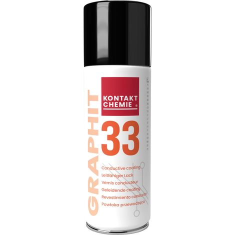 Laque conductrice Kontakt Chemie GRAPHIT 33, Graphite, Noir, Aérosol 200 ml ( Prix pour 1 ) (1/5)