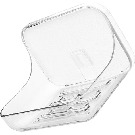 Acrylic Soap Dish with Drain for Bathroom and Kitchen No (1/5)