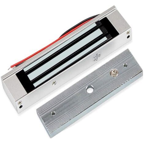 Étanche Serrure électrique magnétique 180 kg 350LBS Serrure électromagnétique pour système de contrôle d'accès, Verrouillage de Porte magnétique DC 12V, sécurité extérieure et (1/4)