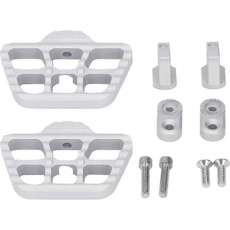 Repose-pieds réglables en aluminium usiné CNC pour moto, compatibles avec BMW R18 2020-2022, repose-pieds avant larges, finition anodisée argent RNWHBYV (1/4)