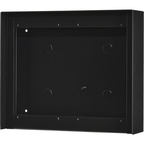 Cadre saillie avec visière anti-pluie finition noire satin pour 2 x GF2FB GT202HBB AIPHONE 200601
