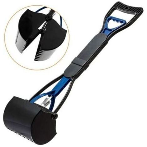 Pelle Ramasse Crottes de 60cm avec Long Manche Déjections Canines Clip pour Chien Chat (1/4)