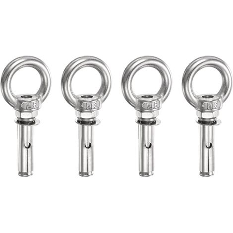 4 Pcs Piton d'Ancrage à Expansion M8x30mm Avec Anneau (1/5)