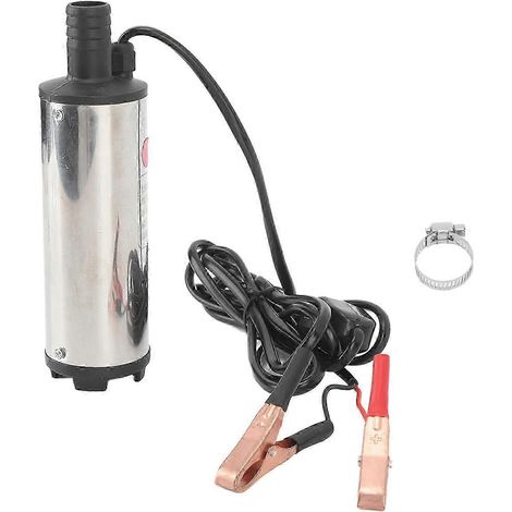 Miniatur-Elektrokraftstoffpumpe (70 W), selbstansaugend, Dieselkraftstoff-Absaugpumpe (12 V DC, 6 A), Fördermenge 30 l/h, zum Ablassen und Absaugen, für Kfz- und Industrieanwendungen (1/4)