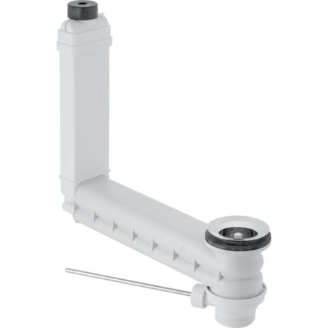 Geberit – Raccord de lavabo Clou 152018001 – Matériau plastique – Pour lavabos sans trop-plein visible – Clapet d'évacuation inclus (1/5)