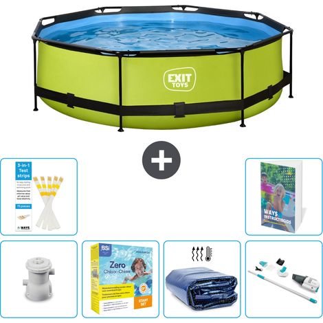 Exit Pool Rund - 300x76 cm - 7-teilig S196