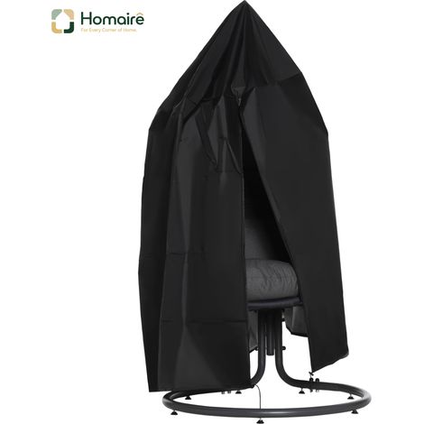HOMAIRE Hängesessel Schutzhülle wasserdicht 210D Oxford für Hängekorb Ø115 x 190H cm strapazierfähig wetterfest