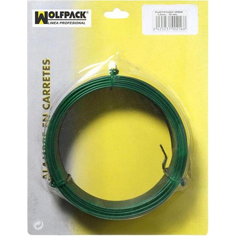 Alambre Plastificado 1,2 mm. Verde (Rollo 50 metros)
