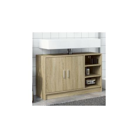 Armoire d'évier chêne sonoma 90x29x55 bois d'ingénierie