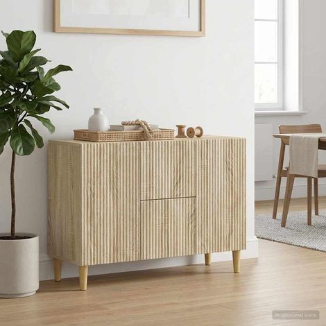 vidaXL Credenza Rovere Sonoma 89 x 34,5 x 60 cm Legno (1/5)