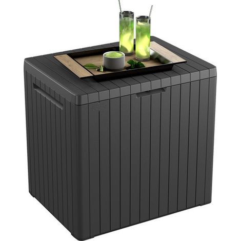 Keter – Coffre de jardin 113L – Longueur 57,8cm – Largeur 44cm – Hauteur 55cm – Charge maximale 100kg
