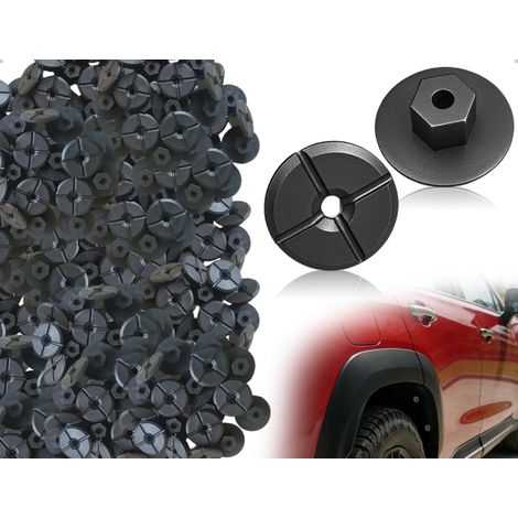 Lot de 100 Écrous en Plastique 4 mm,Protection de Passage de Roue,Attaches de Fixation,Référence d'Origine A2019900050,Compatible avec Voiture W201 W124 190D 260E (1/5)