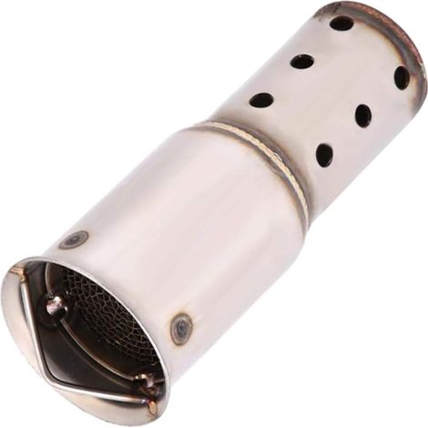 Chicane Échappement Moto 51mm/60mm, Système d'échappement universel pour moto, silencieux d'échappement (51 mm - Trois rangées de petits trous) (1/5)