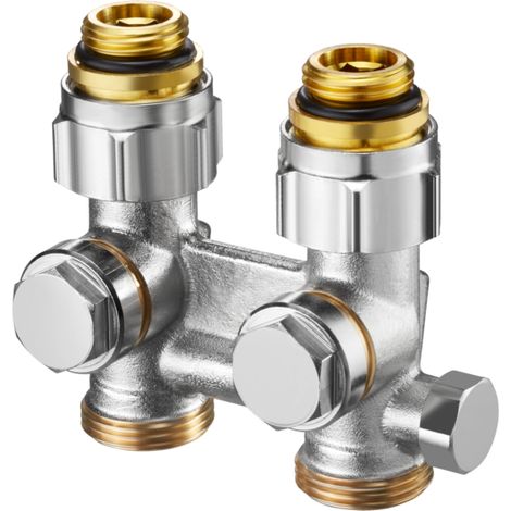 Oventrop Multiflex F Raccord à vis d&39arrêt ZBU 1015993 G 2000 / 2 AGxG 3/4 AG, laiton nickelé