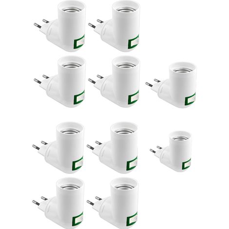E27-Fassung mit kabellosem Schalter für AC 230 V Wand-Küchenlampe, LED-Lampenfassung, E27-Adapter, Mini-Wandleuchte für den Innenbereich, E27-Lampenstrahler, 10 Stück (ohne Glühbirne)