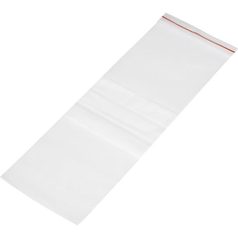 Druckverschlussbeutel mit Beschriftungsstreifen (B x H) 100 mm x 300 mm Transparent Polyethylen 1 S (1/2)