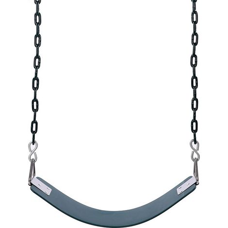 Balançoire Élastique Enfant Siège Souple Réglable en U avec Corde Charge Max 120 kg (1/4)
